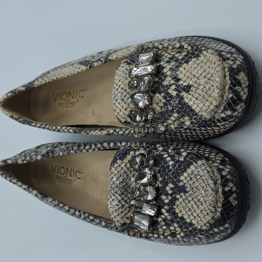 VIONIC CHARM PACIFIC in NATURAL SNAKE Size 7 NIB